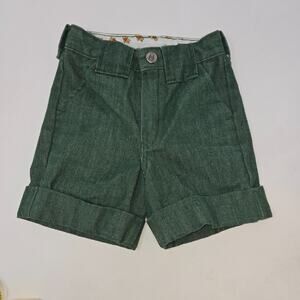 Vintage Sears Winnie The Pooh Collection Green Denimm Shorts 3 Slim 18" Waist